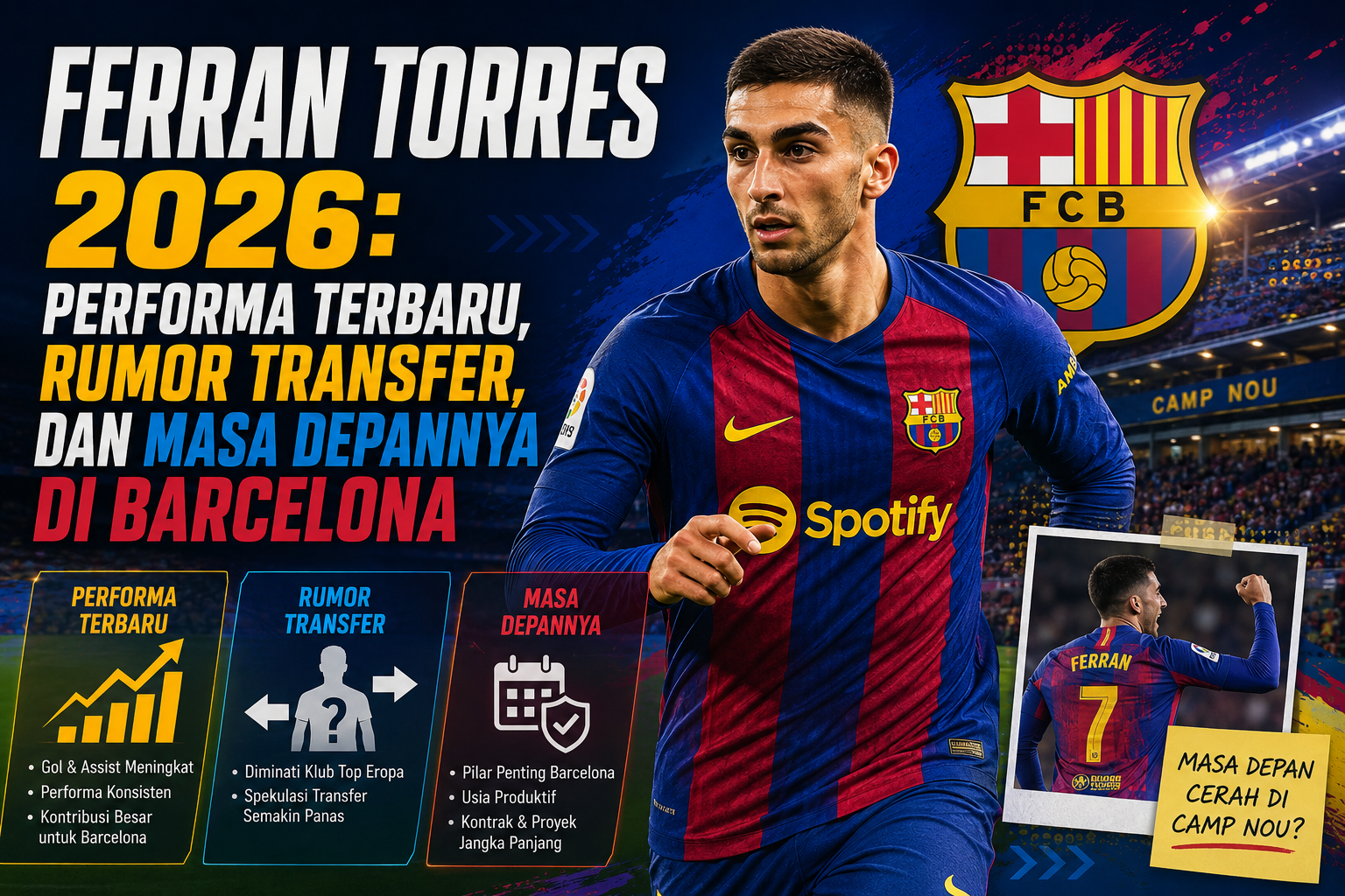Ferran Torres 2026: Performa Terbaru, Rumor Transfer, dan Masa Depannya di Barcelona